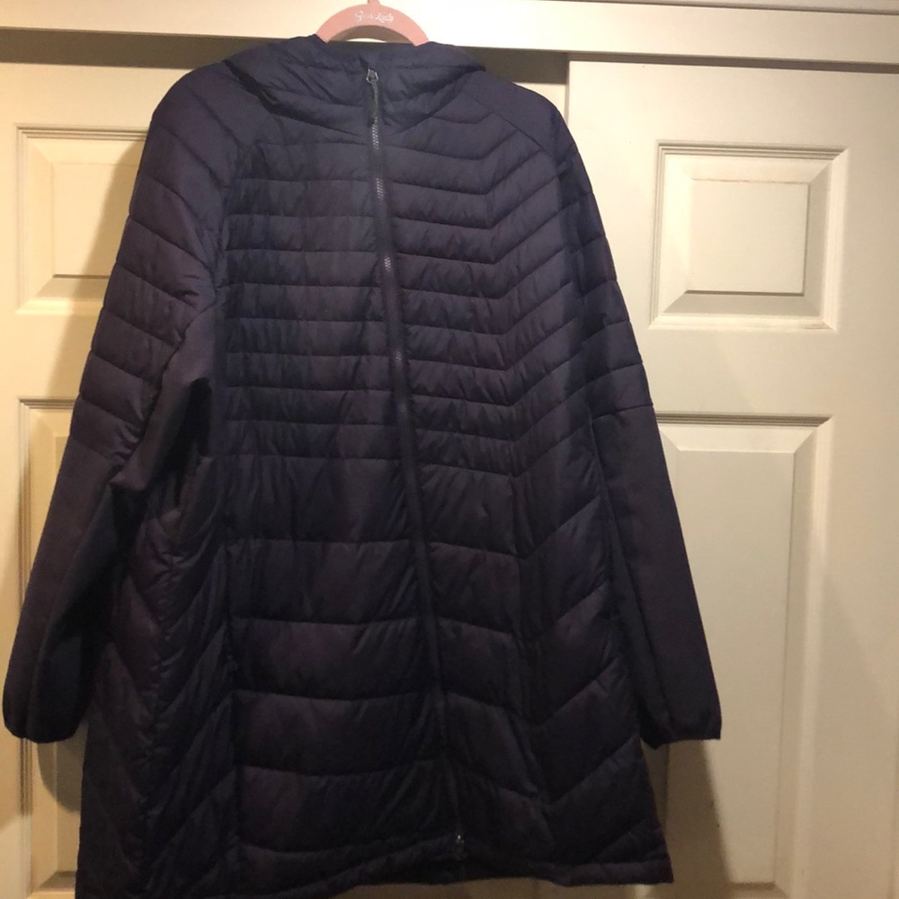 Purple Columbia thermal coil jacket in size 3x.